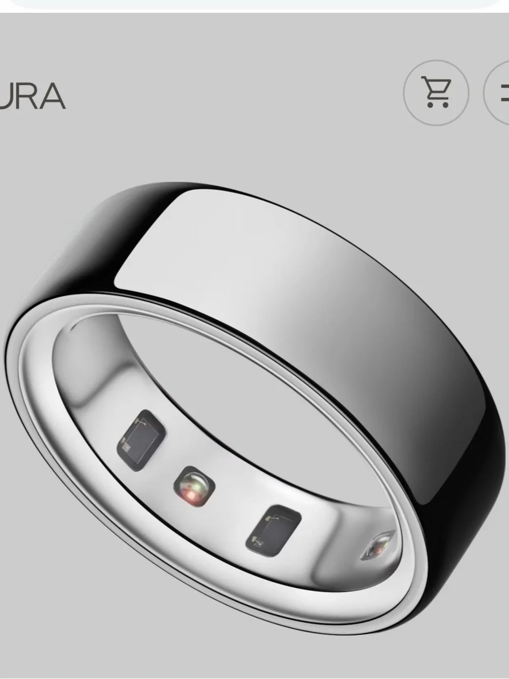 Oura Ring  Gen 4 - Silver size 9 New in Box